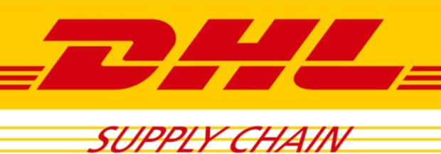 DHL Supply Chain logo for supply chain logistics.